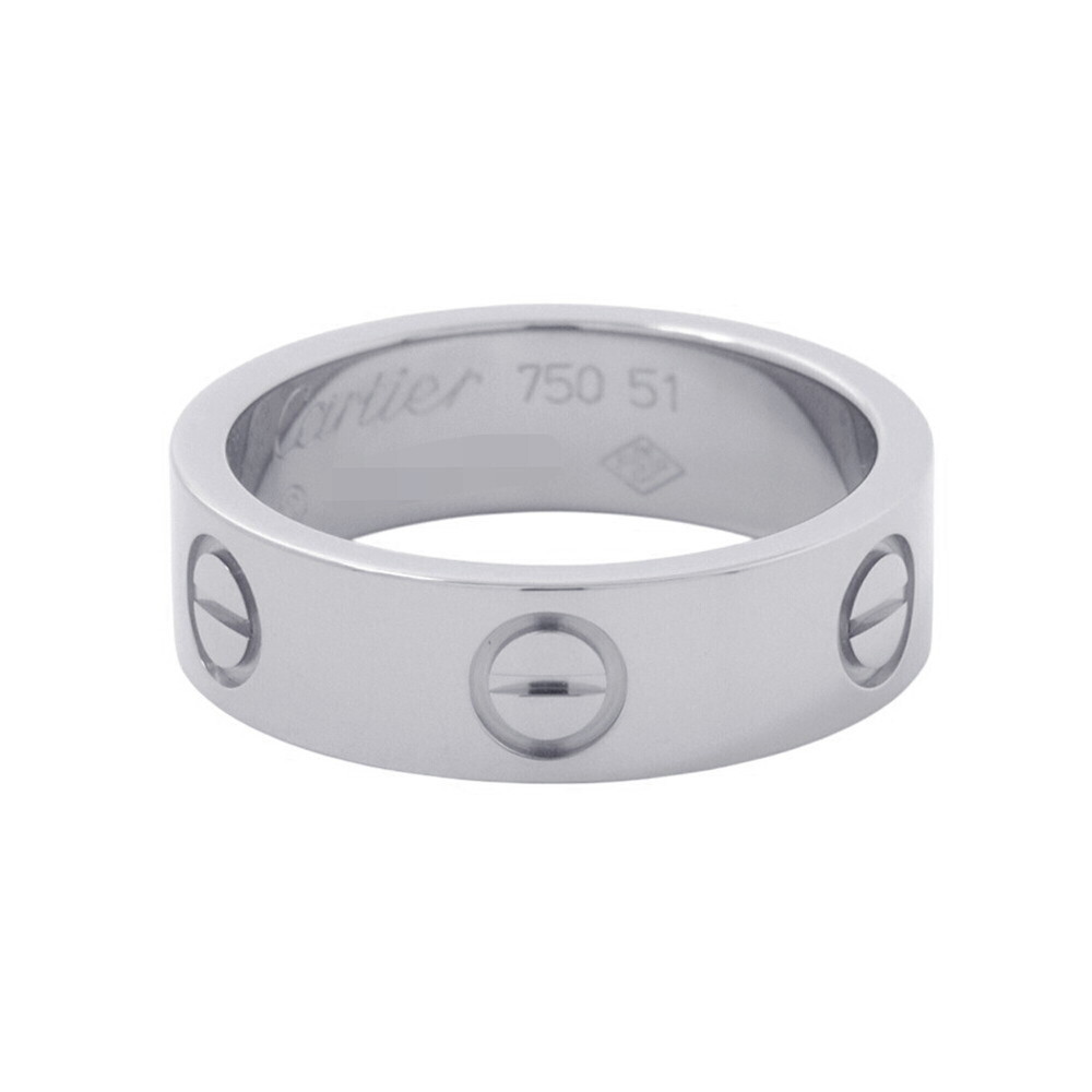 Cartier Love Ring Classic Model 18KWG White Gold Size 51 B4084700 ring
